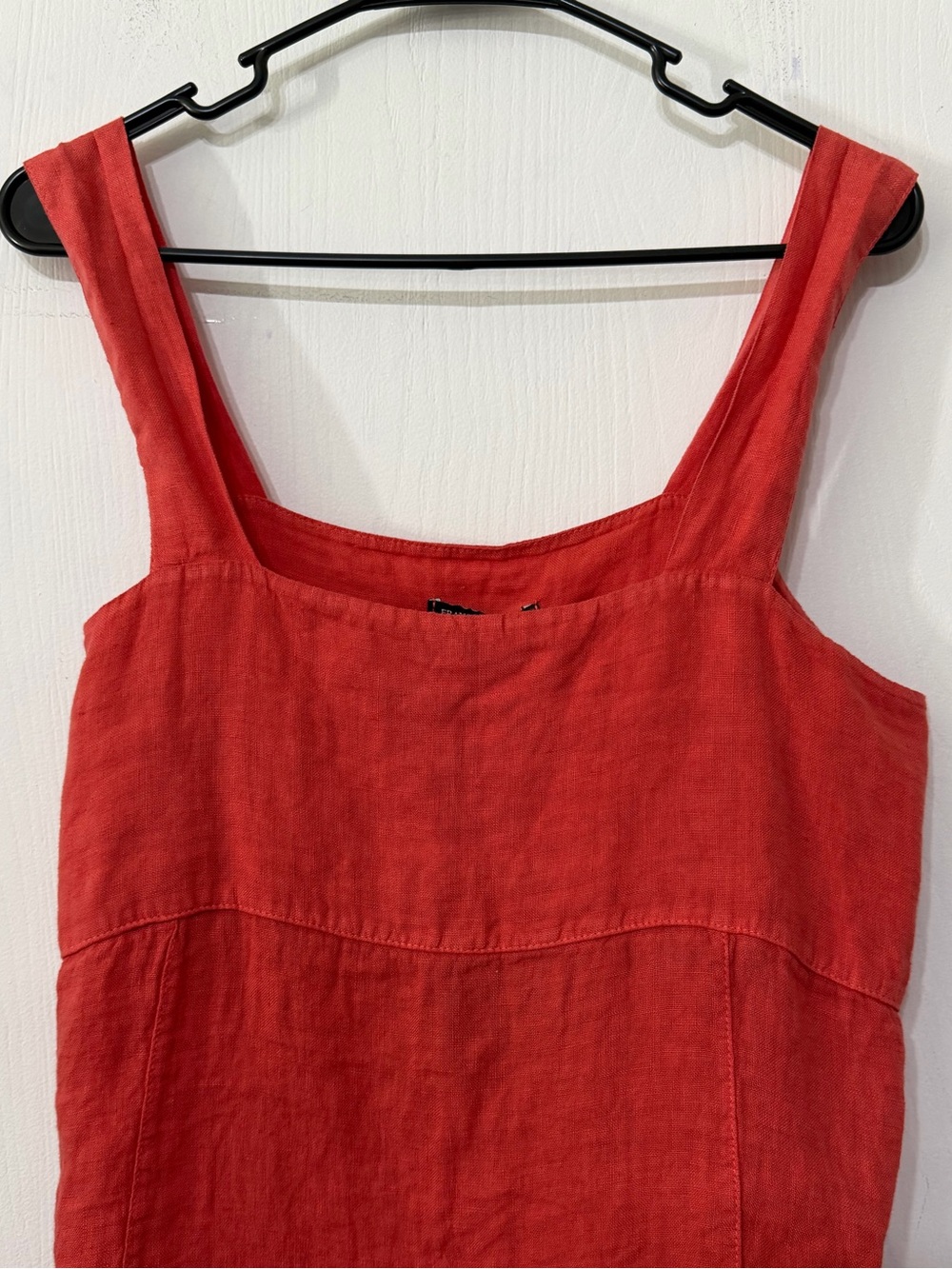 Francesca Bettini 100% Linen Tank Top Made in Italy Hibiscus - Picture 5 of 9